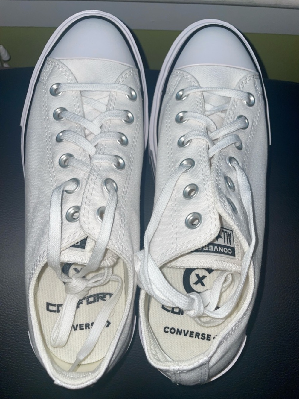 NWOT Converse Lift Double Stack White Canvas Sneakers. Brand new. Never worn